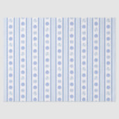 Waterverf Regency Stripes Blauw & Wit Kerst Tissuepapier (Voorkant)
