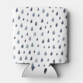 Waterverf regendruppels, indigo naadloos patroon. blikjeskoeler (Achterkant)