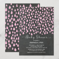 Waterverf regendruppels meisjes Baby shower
