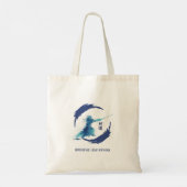 Waterverf Regendruppels Slaap Live Kendo Tote Bag (Achterkant)