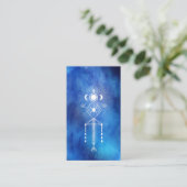 *~* Waterverf Reiki Tribal Aztec Primal Sacred Visitekaartje (Staand voorkant)