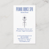 *~* Waterverf Reiki Tribal Aztec Primal Sacred Visitekaartje (Achterkant)