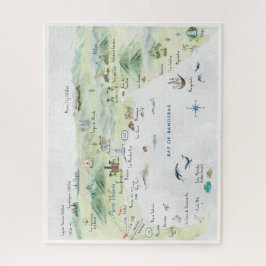 Waterverf Reis Briefkaart | Puerto Vallarta Legpuzzel