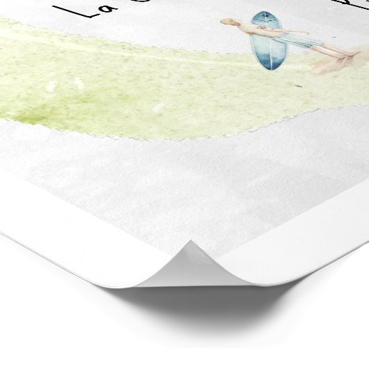 Waterverf  Reis Briefkaart | Puerto Vallarta Poster (Hoek)