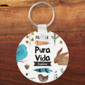 Waterverf reizen en verkennen sleutelhanger (Voorkant)