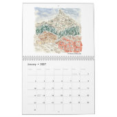 Waterverf Reizen Kalender (Jan 2027)
