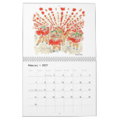 Waterverf Reizen Kalender (Feb 2027)