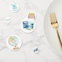 Waterverf Reizen Thema Baby shower Confetti