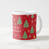 Waterverf Rendier & Kerstboom - Grote Koffiekop (Voorkant rechts)
