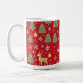 Waterverf Rendier & Kerstboom - Koffiemok (Links)