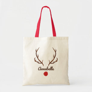 Waterverf rendieren grappige neushoorns tote bag