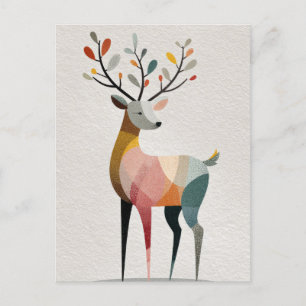 Waterverf Rendieren Minimalistische Scandinavische Briefkaart