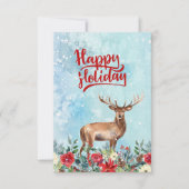 Waterverf rendieren typografie Happy Holiday Kaart (Voorkant)