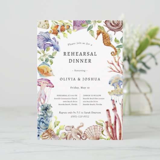 Waterverf repetitie kaart (Staand voorkant)