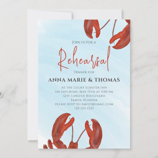 Waterverf repetitie Rood borstkastal Kaart (Voorkant)