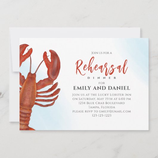 Waterverf repetitie Rood monster QR-code Kaart (Voorkant)