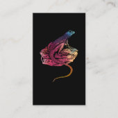 Waterverf Reptile Lizard Mandala Natuur Visitekaartje (Voorkant)