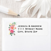 Waterverf retouradreslabel etiket (Insitu)