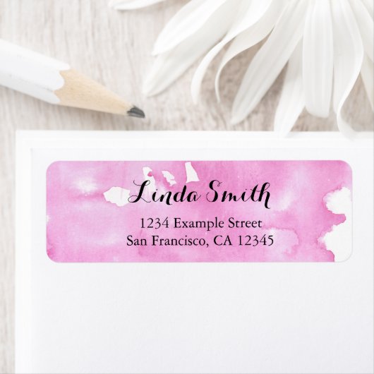 Waterverf retourlabel etiket (Insitu)