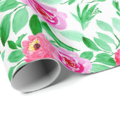 Waterverf Retro Art Patroon Cadeaupapier (Rol Hoek)