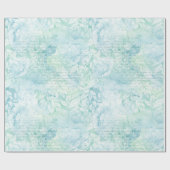 Waterverf Retro Beach THERT Wrapping Paper #3 Cadeaupapier (Vlak)