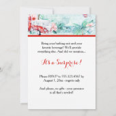 Waterverf Retro Beach-uitnodiging van de met de pa Kaart (Achterkant)