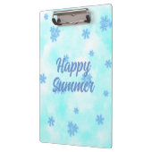 waterverf retro blauw bloemen hand geschilderd klembord (Links)