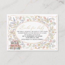 Waterverf retro bloemen strik lint baby shower b
