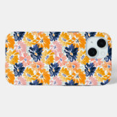 Waterverf Retro bloemenpatroon Case-Mate iPhone Case (Achterkant (horizontaal))
