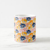 Waterverf Retro bloemenpatroon Koffiemok (Center)