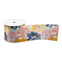 Waterverf Retro bloemenpatroon