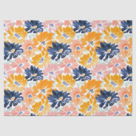 Waterverf Retro bloemenpatroon Tissuepapier