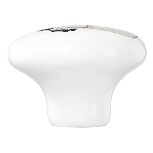 Waterverf Retro Camper Knob Pull v. 3 Keramische Knop (Zijkant)