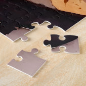 Waterverf Retro City Coffee Lover Puzzel (Zijkant)