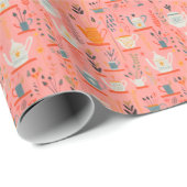 Waterverf Retro Keuken Koffiepot Theepot Cadeaupapier (Rol Hoek)