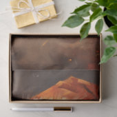 Waterverf retro Sinterklaas glimlachend rood pet Tissuepapier (Geschenk)