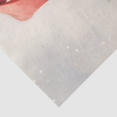 Waterverf retro Sinterklaas glimlachend Tissuepapier (Detail)