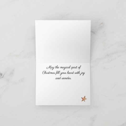 Waterverf Retro Snowman Krans Vrolijk Kerstfeest Feestdagen Kaart (Binnen)