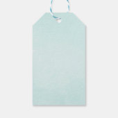 Waterverf Rhino Unicorn Baby Boy Shower Cadeaulabel (Achterkant)