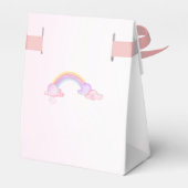 Waterverf Rhino Unicorn Baby Girl Shower Bedankt Bedankdoosjes (Achterkant)