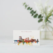Waterverf Richmond Skyline Visitekaartje (Staand voorkant)