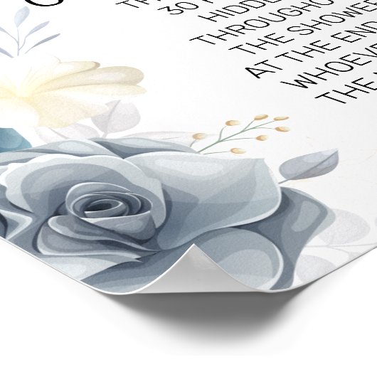 Waterverf Ring vrijgezellenfeest-spelbord Poster (Hoek)