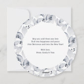 Waterverf Robin Bird Classic Vrolijk Kerstfeest Ka Feestdagenkaart (Achterkant)