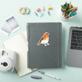 Waterverf Robin Garden Bird Sticker (iPad Cover)