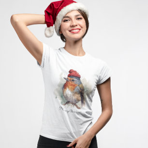 Waterverf Robin Holiday Boutique Mode T-shirt
