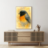 Waterverf Robin Portrait Poster