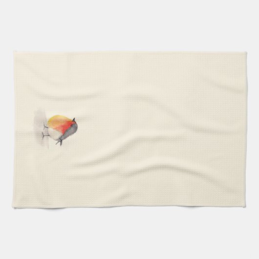 Waterverf Robin Theedoek (Horizontaal)