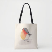 Waterverf Robin Tote Bag (Voorkant)