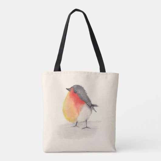 Waterverf Robin Tote Bag (Achterkant)