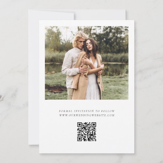 Waterverf Robuust bos en licht sparen de Datum Kaart (Achterkant)